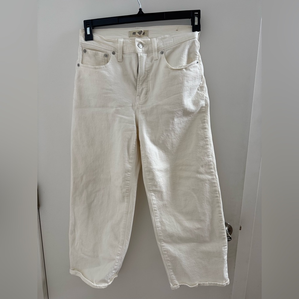 Madewell wide leg crop - tile white